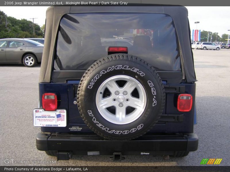 Midnight Blue Pearl / Dark Slate Gray 2006 Jeep Wrangler Unlimited 4x4