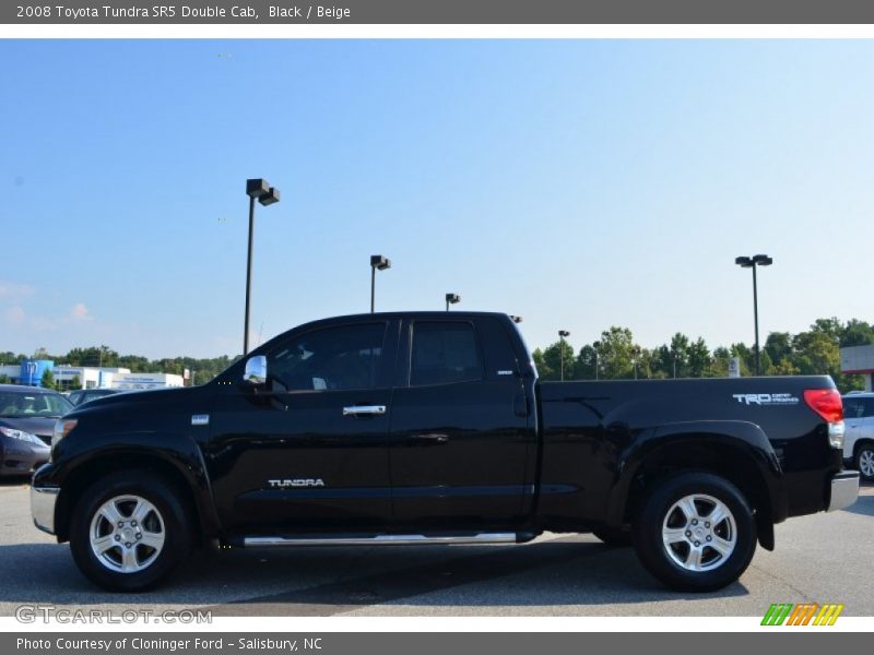Black / Beige 2008 Toyota Tundra SR5 Double Cab