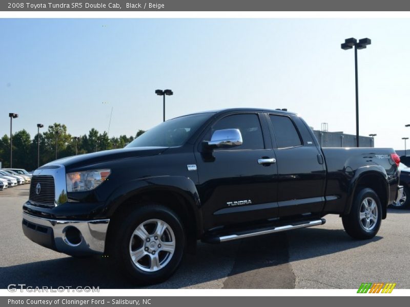 Black / Beige 2008 Toyota Tundra SR5 Double Cab