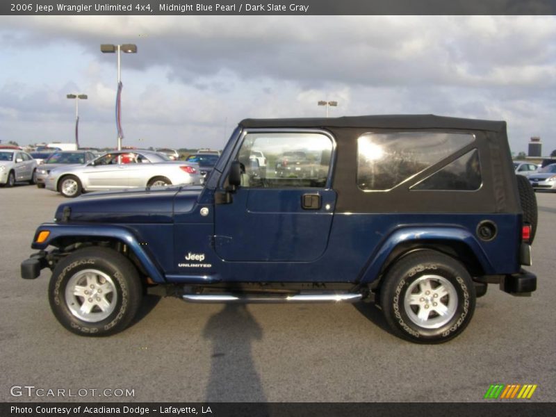 Midnight Blue Pearl / Dark Slate Gray 2006 Jeep Wrangler Unlimited 4x4