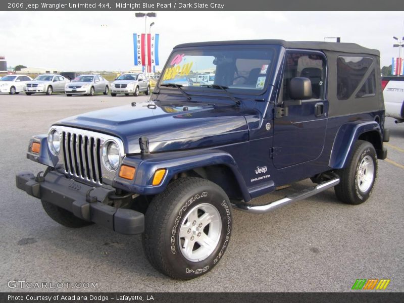 Midnight Blue Pearl / Dark Slate Gray 2006 Jeep Wrangler Unlimited 4x4