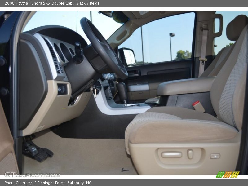 Black / Beige 2008 Toyota Tundra SR5 Double Cab