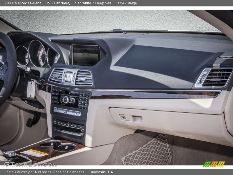 Polar White / Deep Sea Blue/Silk Beige 2014 Mercedes-Benz E 350 Cabriolet