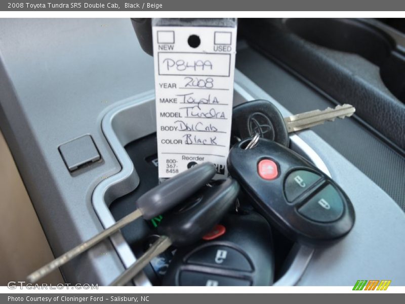 Black / Beige 2008 Toyota Tundra SR5 Double Cab