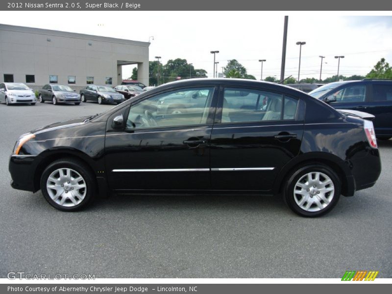 Super Black / Beige 2012 Nissan Sentra 2.0 S