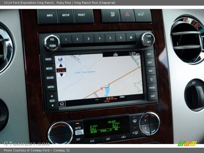 Navigation of 2014 Expedition King Ranch