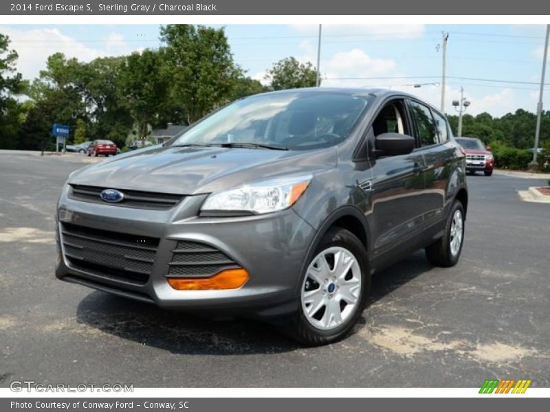 Sterling Gray / Charcoal Black 2014 Ford Escape S