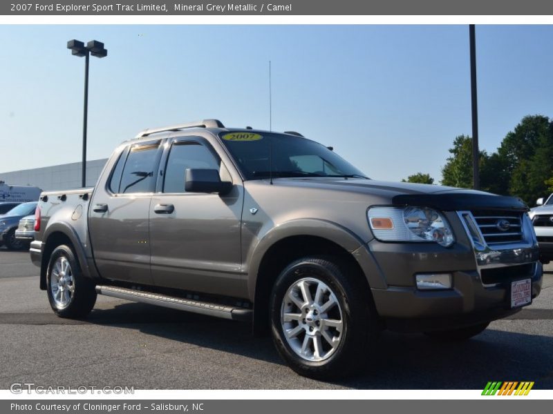Mineral Grey Metallic / Camel 2007 Ford Explorer Sport Trac Limited