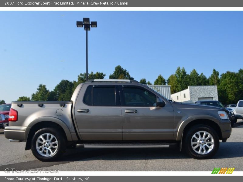 Mineral Grey Metallic / Camel 2007 Ford Explorer Sport Trac Limited