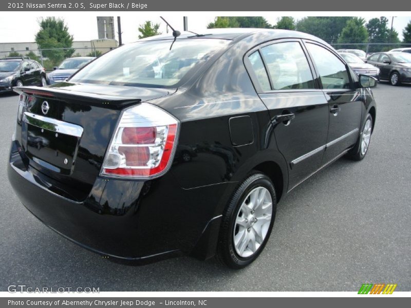 Super Black / Beige 2012 Nissan Sentra 2.0 S