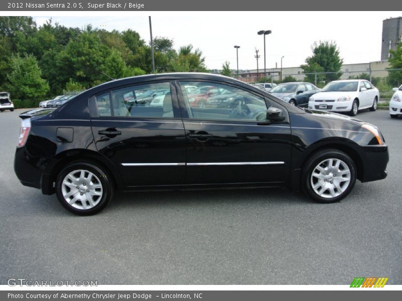 Super Black / Beige 2012 Nissan Sentra 2.0 S