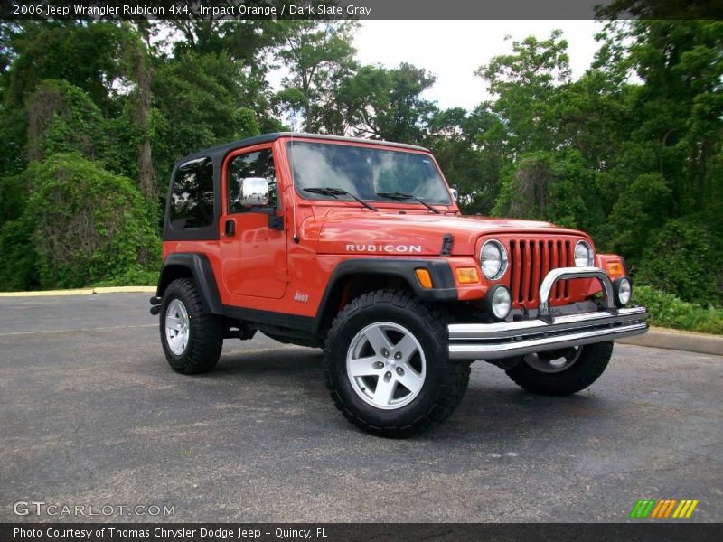 Impact Orange / Dark Slate Gray 2006 Jeep Wrangler Rubicon 4x4