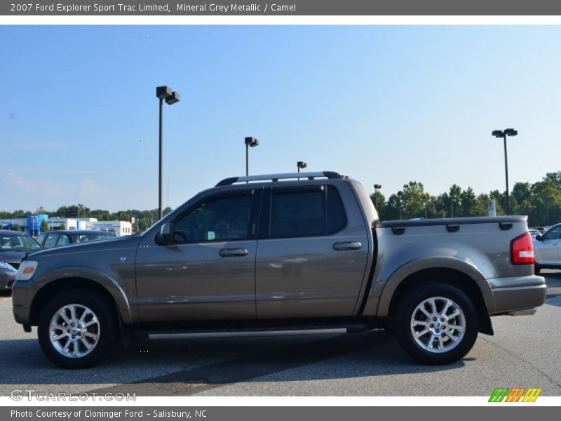 Mineral Grey Metallic / Camel 2007 Ford Explorer Sport Trac Limited