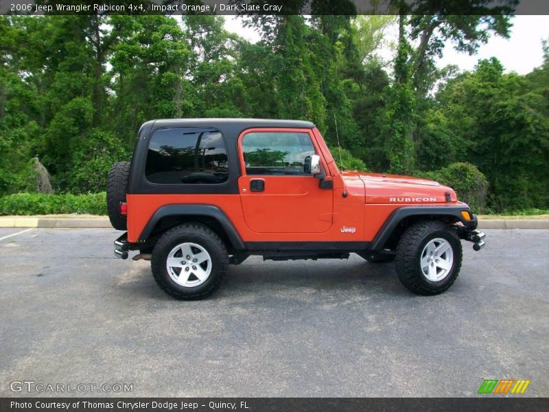 Impact Orange / Dark Slate Gray 2006 Jeep Wrangler Rubicon 4x4
