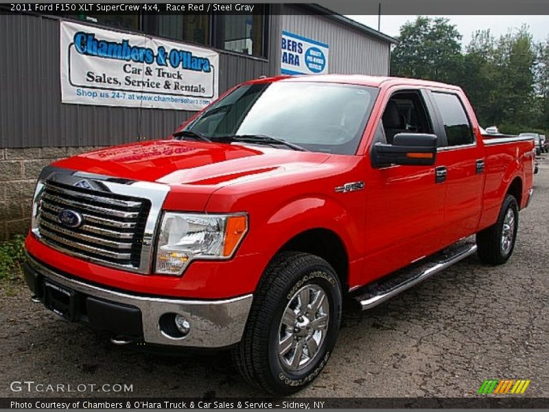 Race Red / Steel Gray 2011 Ford F150 XLT SuperCrew 4x4