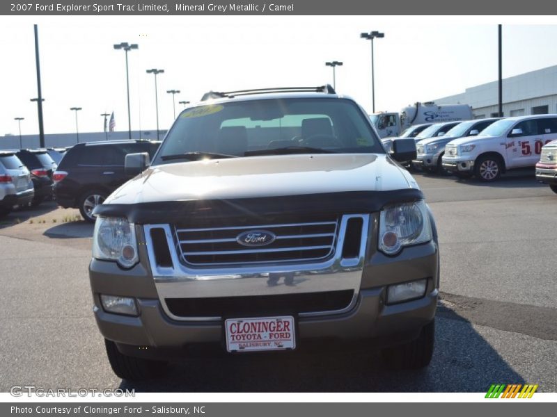 Mineral Grey Metallic / Camel 2007 Ford Explorer Sport Trac Limited