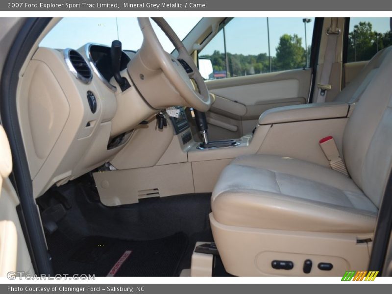 Mineral Grey Metallic / Camel 2007 Ford Explorer Sport Trac Limited