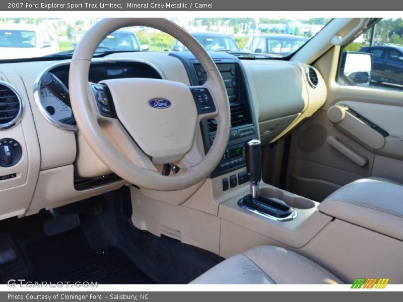 Mineral Grey Metallic / Camel 2007 Ford Explorer Sport Trac Limited