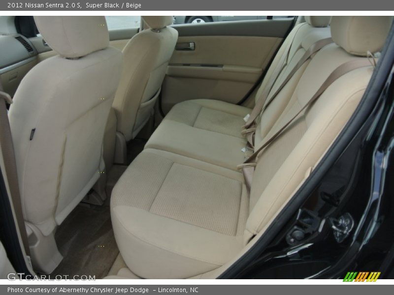 Super Black / Beige 2012 Nissan Sentra 2.0 S