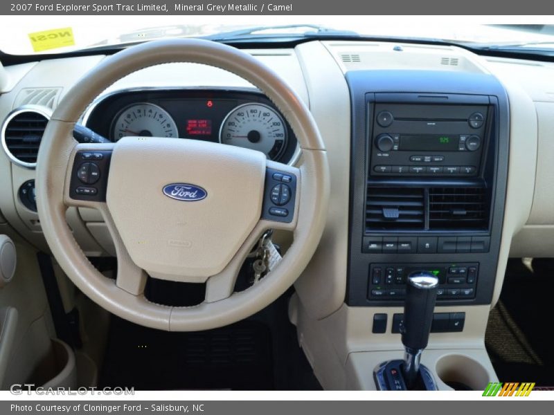 Mineral Grey Metallic / Camel 2007 Ford Explorer Sport Trac Limited