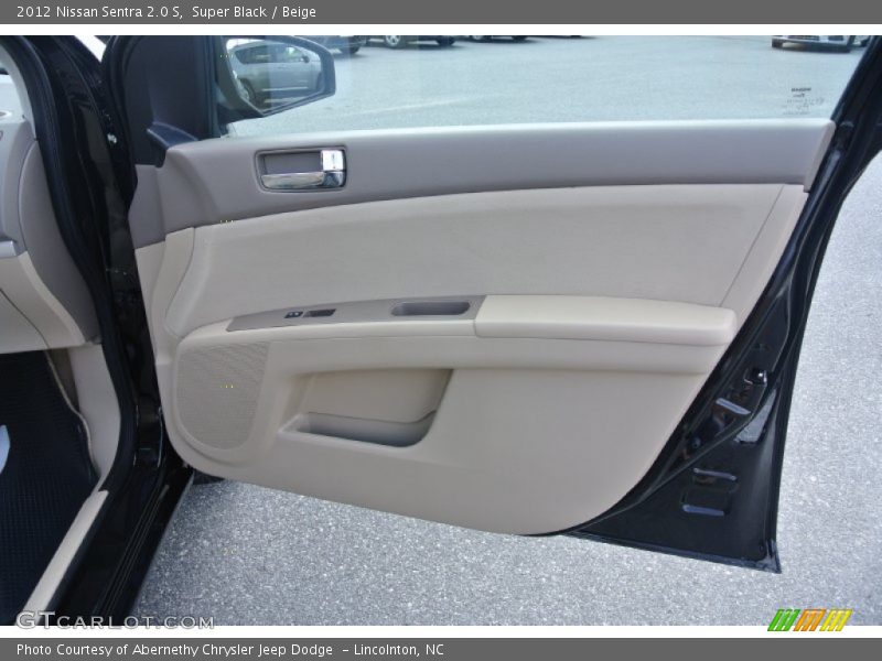 Super Black / Beige 2012 Nissan Sentra 2.0 S