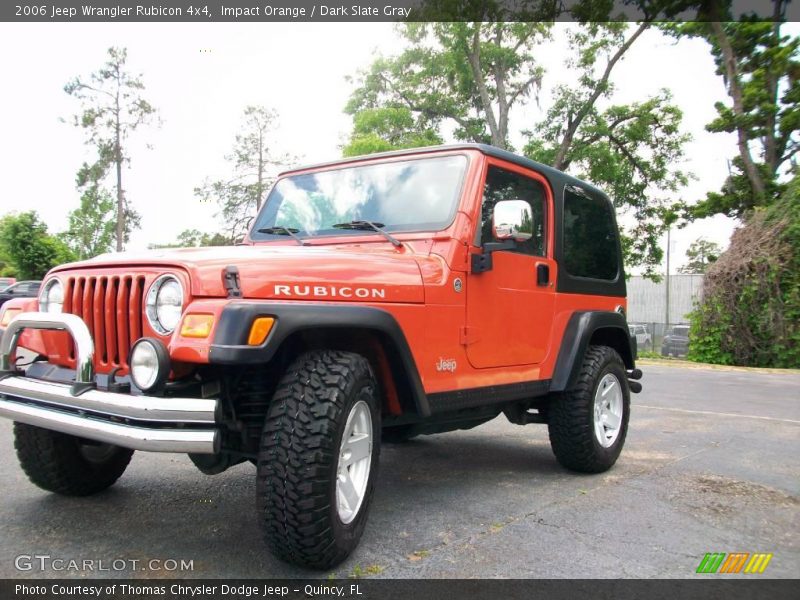 Impact Orange / Dark Slate Gray 2006 Jeep Wrangler Rubicon 4x4