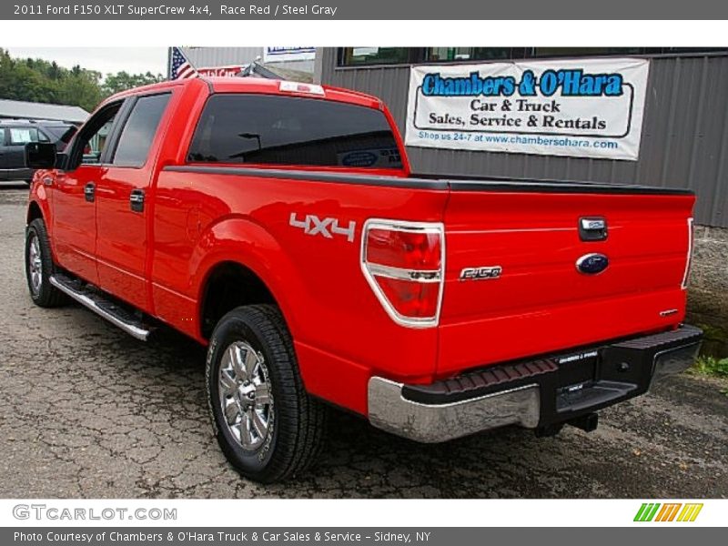 Race Red / Steel Gray 2011 Ford F150 XLT SuperCrew 4x4