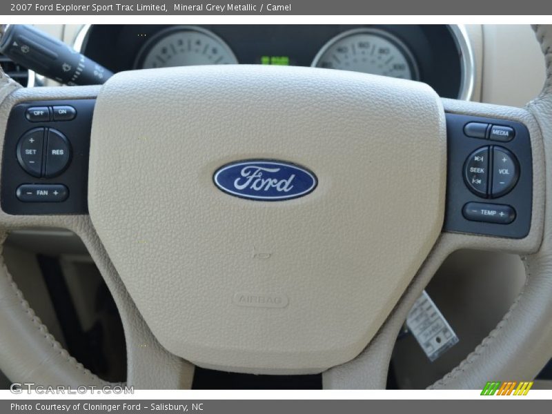 Mineral Grey Metallic / Camel 2007 Ford Explorer Sport Trac Limited