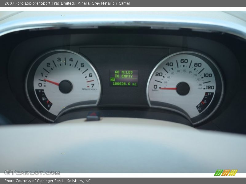 Mineral Grey Metallic / Camel 2007 Ford Explorer Sport Trac Limited