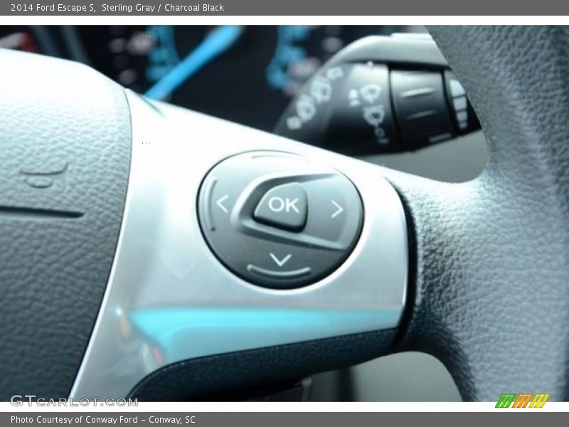 Sterling Gray / Charcoal Black 2014 Ford Escape S
