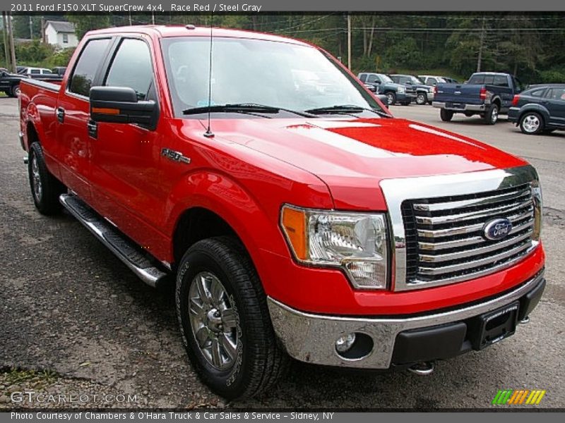 Race Red / Steel Gray 2011 Ford F150 XLT SuperCrew 4x4