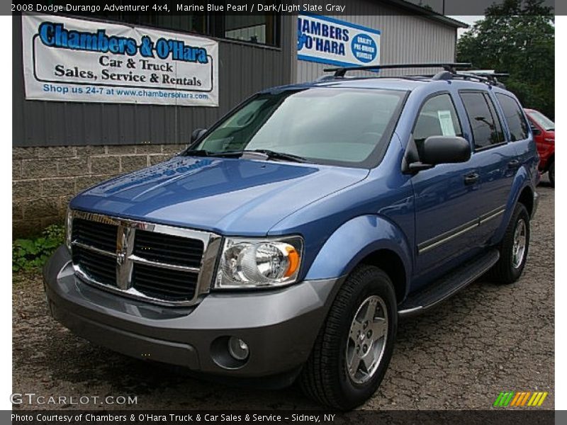 Marine Blue Pearl / Dark/Light Slate Gray 2008 Dodge Durango Adventurer 4x4