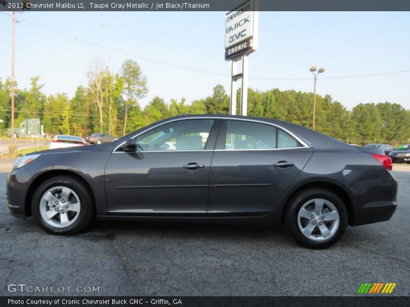 Taupe Gray Metallic / Jet Black/Titanium 2013 Chevrolet Malibu LS