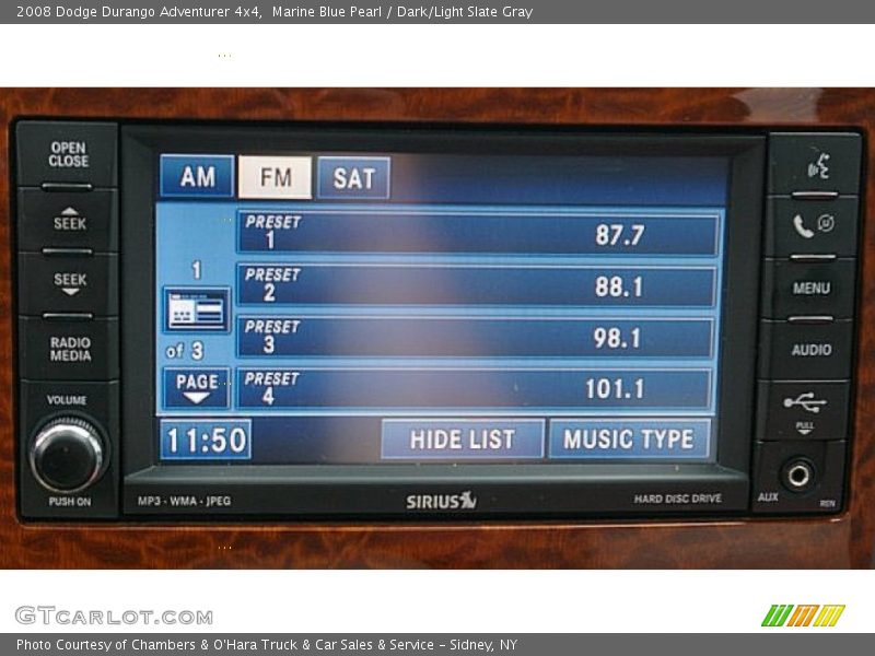 Marine Blue Pearl / Dark/Light Slate Gray 2008 Dodge Durango Adventurer 4x4