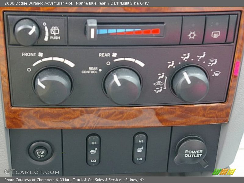 Marine Blue Pearl / Dark/Light Slate Gray 2008 Dodge Durango Adventurer 4x4