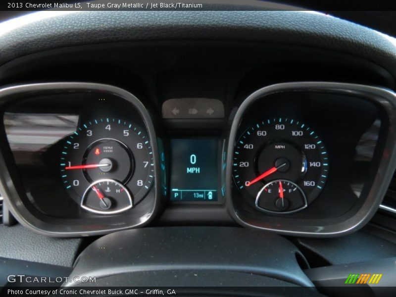 Taupe Gray Metallic / Jet Black/Titanium 2013 Chevrolet Malibu LS