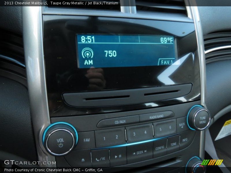 Taupe Gray Metallic / Jet Black/Titanium 2013 Chevrolet Malibu LS