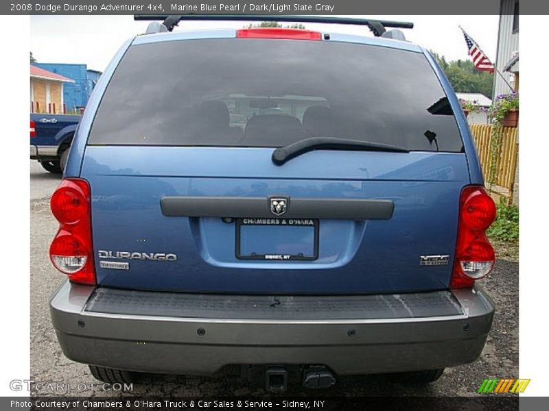 Marine Blue Pearl / Dark/Light Slate Gray 2008 Dodge Durango Adventurer 4x4