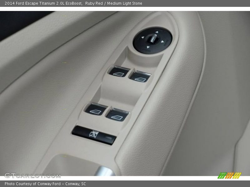 Ruby Red / Medium Light Stone 2014 Ford Escape Titanium 2.0L EcoBoost