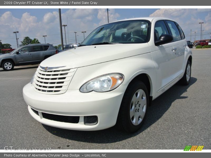 Stone White / Pastel Slate Gray 2009 Chrysler PT Cruiser LX