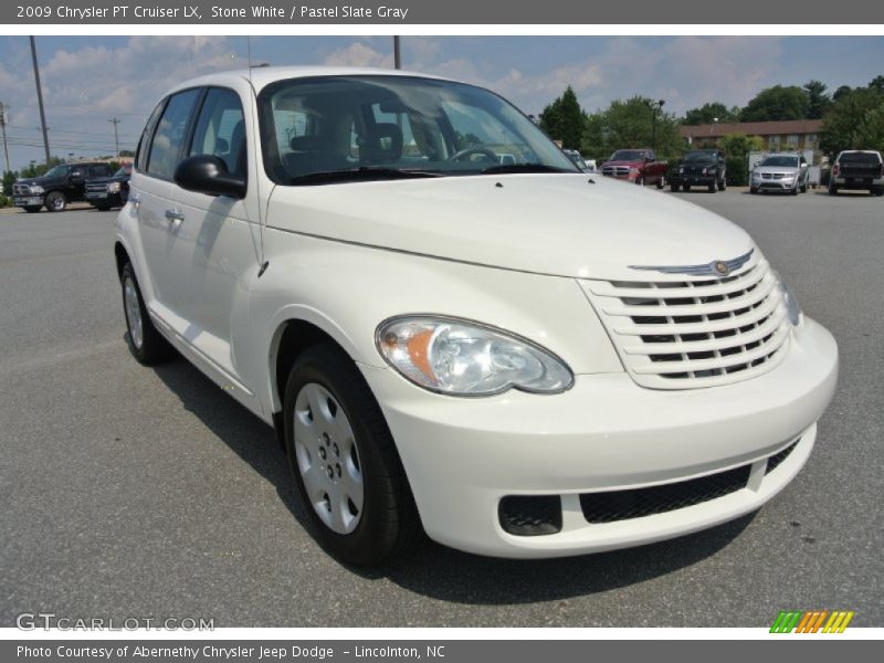 Stone White / Pastel Slate Gray 2009 Chrysler PT Cruiser LX