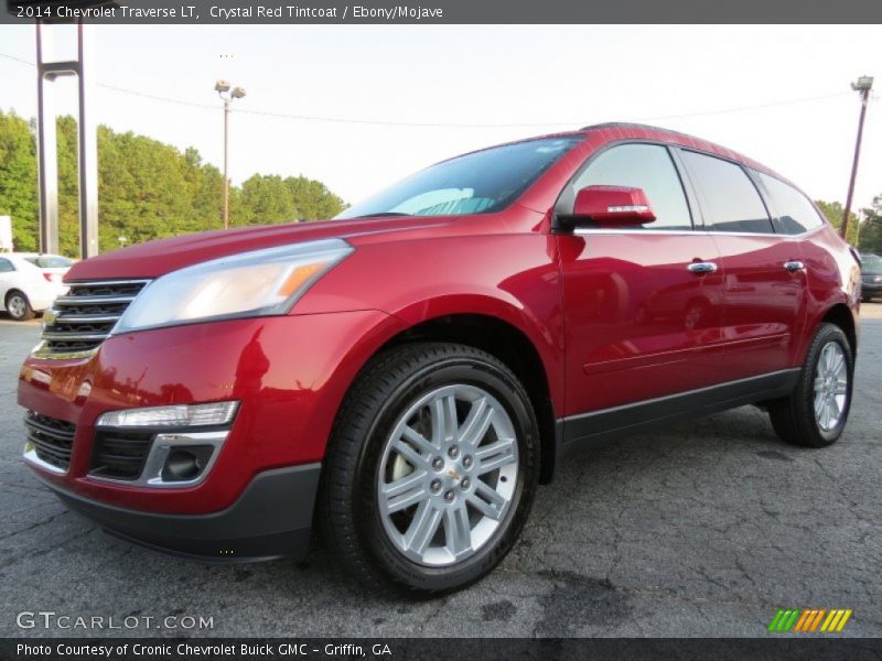 Crystal Red Tintcoat / Ebony/Mojave 2014 Chevrolet Traverse LT