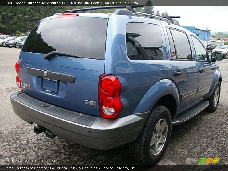 Marine Blue Pearl / Dark/Light Slate Gray 2008 Dodge Durango Adventurer 4x4
