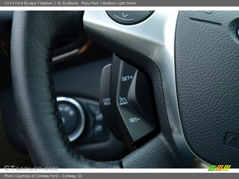 Ruby Red / Medium Light Stone 2014 Ford Escape Titanium 2.0L EcoBoost