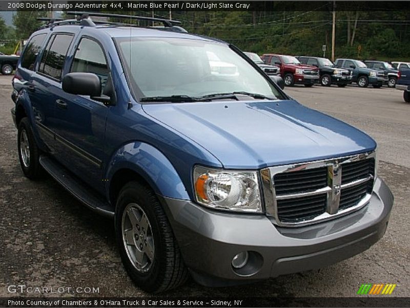 Marine Blue Pearl / Dark/Light Slate Gray 2008 Dodge Durango Adventurer 4x4