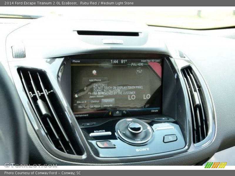 Ruby Red / Medium Light Stone 2014 Ford Escape Titanium 2.0L EcoBoost
