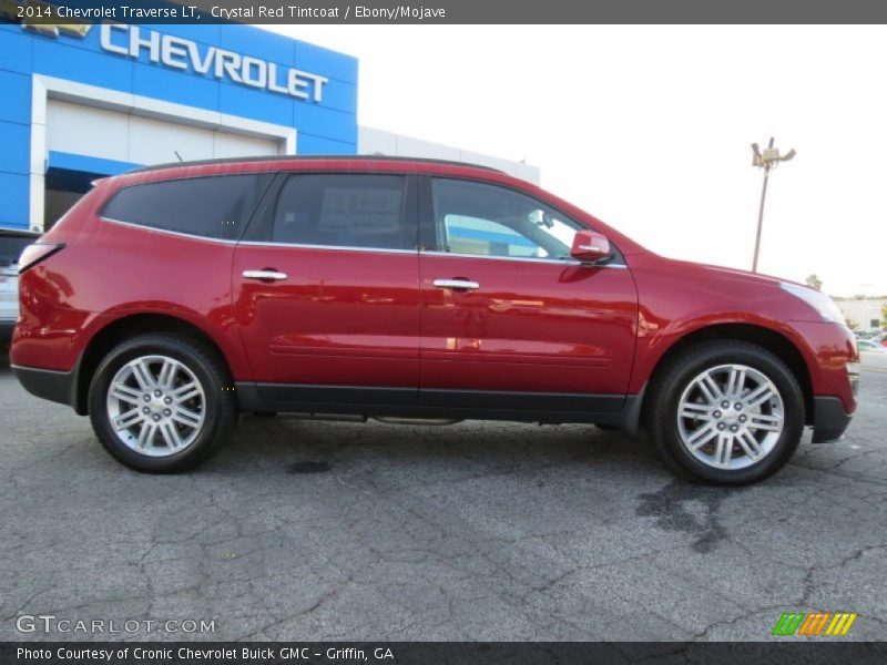 Crystal Red Tintcoat / Ebony/Mojave 2014 Chevrolet Traverse LT