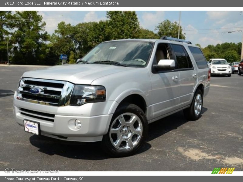 Mineral Gray Metallic / Medium Light Stone 2013 Ford Edge SEL