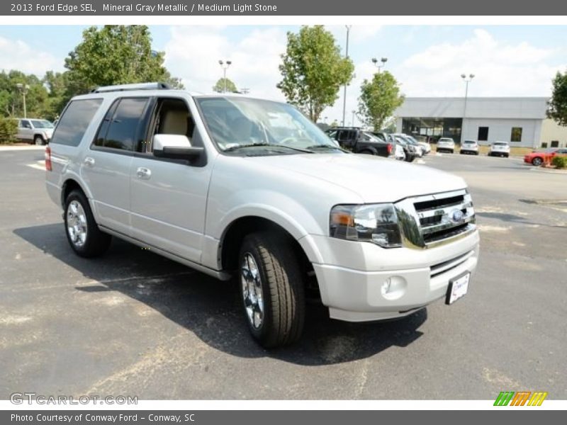 Mineral Gray Metallic / Medium Light Stone 2013 Ford Edge SEL