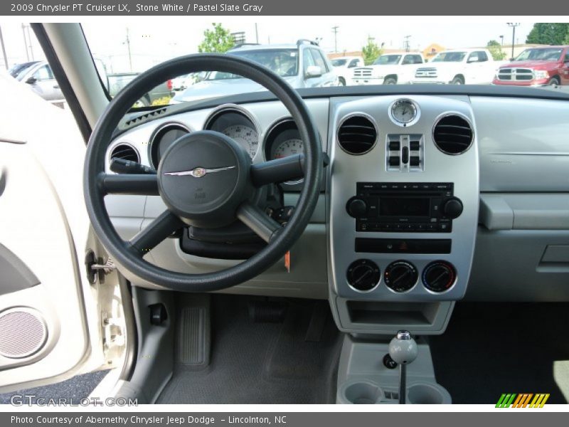 Stone White / Pastel Slate Gray 2009 Chrysler PT Cruiser LX